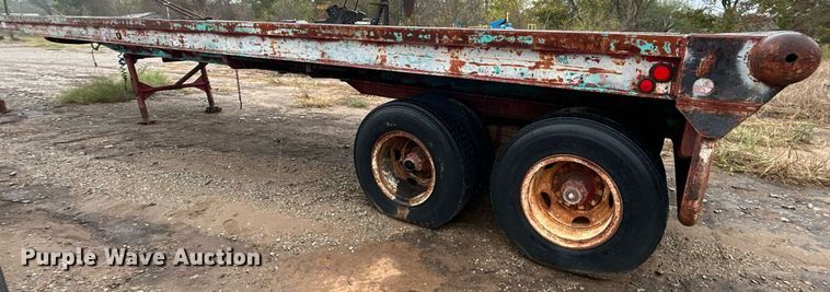 image for item DJ6392 1968 Brown  oilfield trailer