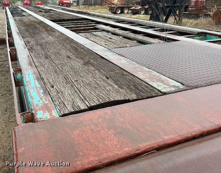 image for item DJ6392 1968 Brown  oilfield trailer