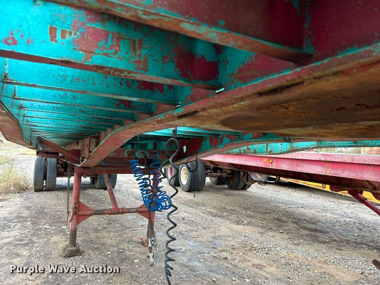 image for item DJ6392 1968 Brown  oilfield trailer