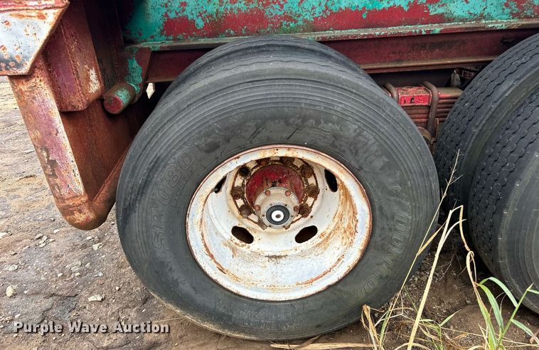 image for item DJ6392 1968 Brown  oilfield trailer
