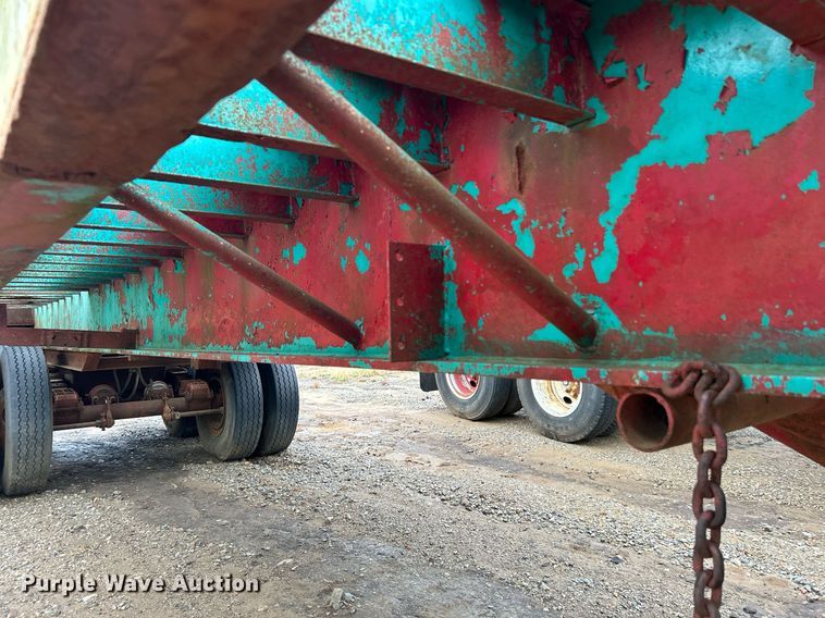 image for item DJ6392 1968 Brown  oilfield trailer