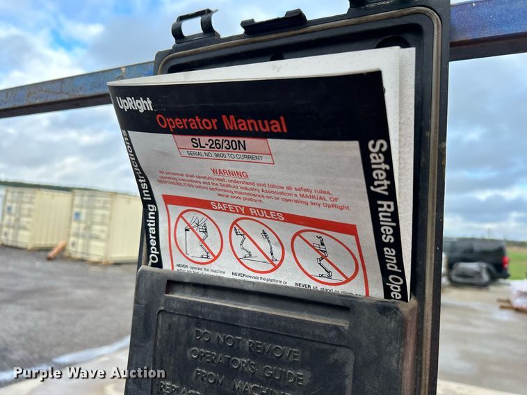 image for item DJ6424 1996 Up Right SL26N  scissor lift