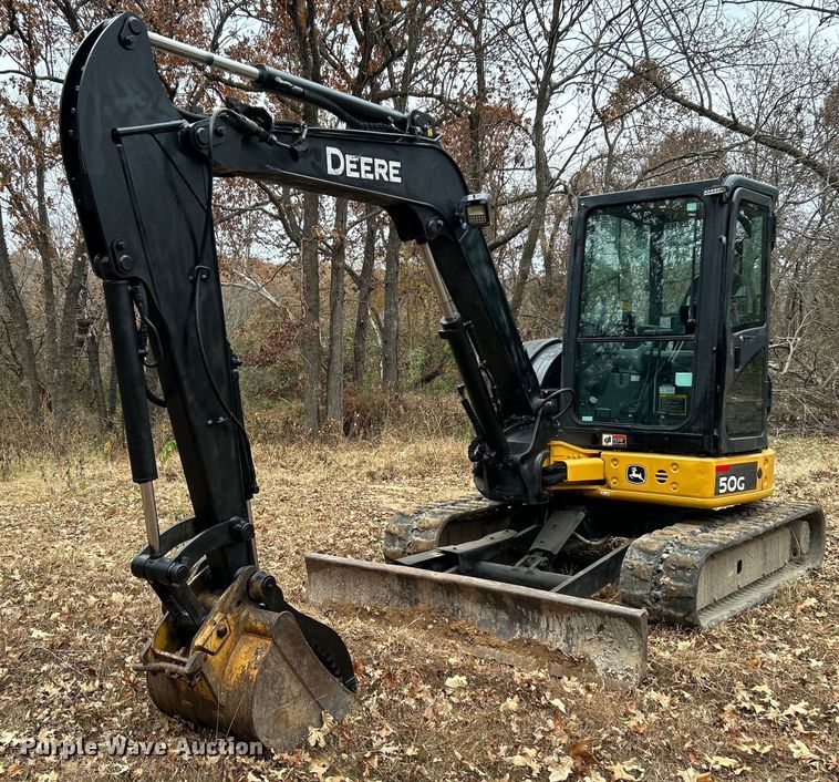 image for item DJ6477 2018 John Deere 50G  mini excavator