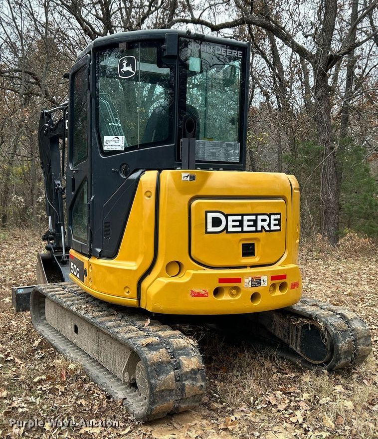 image for item DJ6477 2018 John Deere 50G  mini excavator