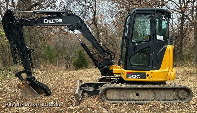image for item DJ6477 2018 John Deere 50G  mini excavator