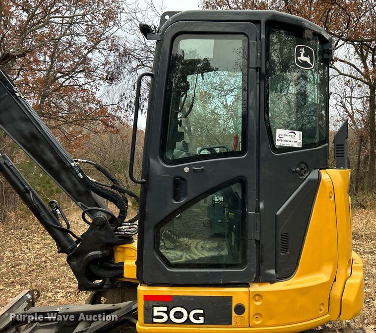 image for item DJ6477 2018 John Deere 50G  mini excavator