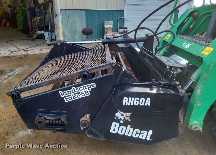 image for item DK1160 Bobcat  58" W skid steer landscape rake