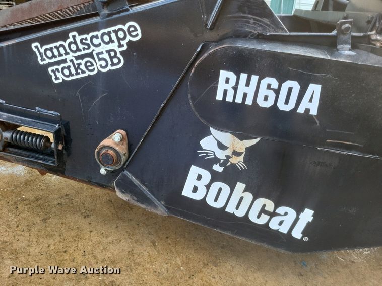 image for item DK1160 Bobcat  58" W skid steer landscape rake