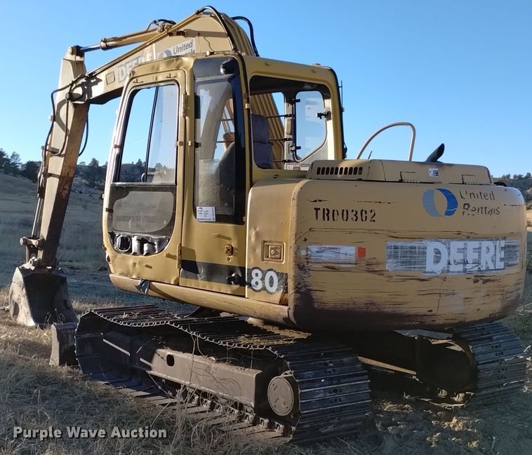 image for item DK8876 1999 John Deere 80  mini excavator