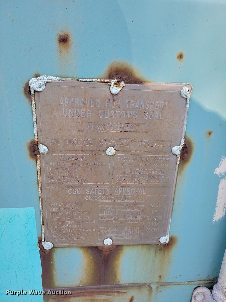 image for item DN4164 2007 China  shipping container