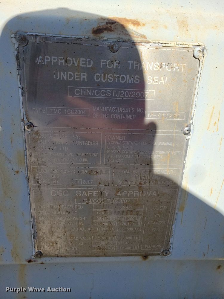 image for item DN4170 2007 Cosco  shipping container