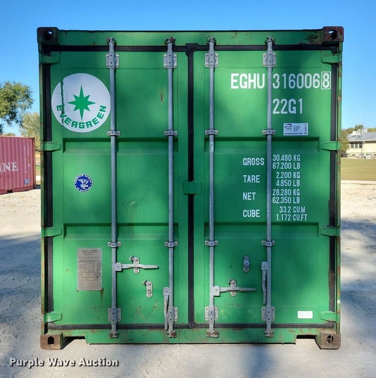 image for item DN4172 2008 Evergreen  shipping container