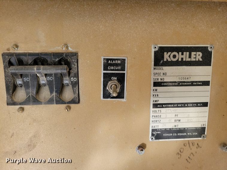 image for item DN4176 Kohler 260R0771  generator