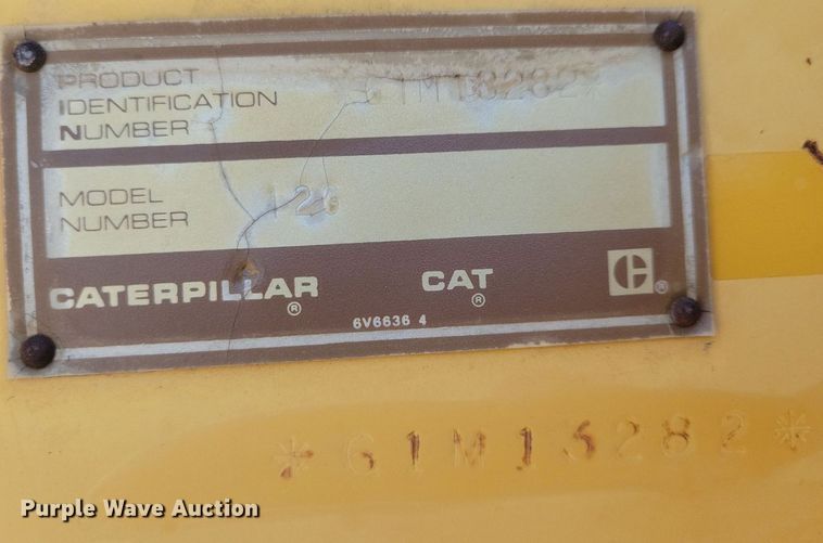 image for item DN4178 1989 Caterpillar 12G  motor grader