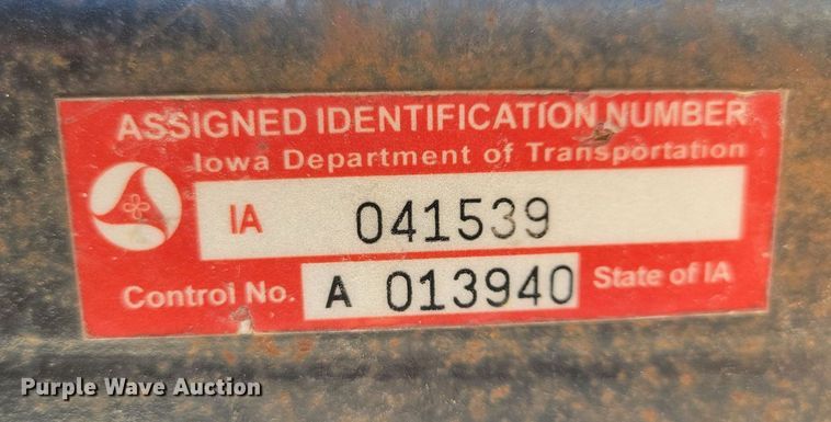 image for item DN4180 2013 Shop built  equipment trailer