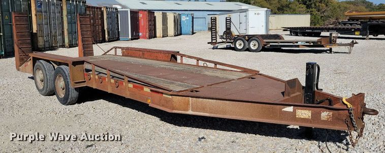 image for item DN4181 1999 Belshe T18  equipment trailer