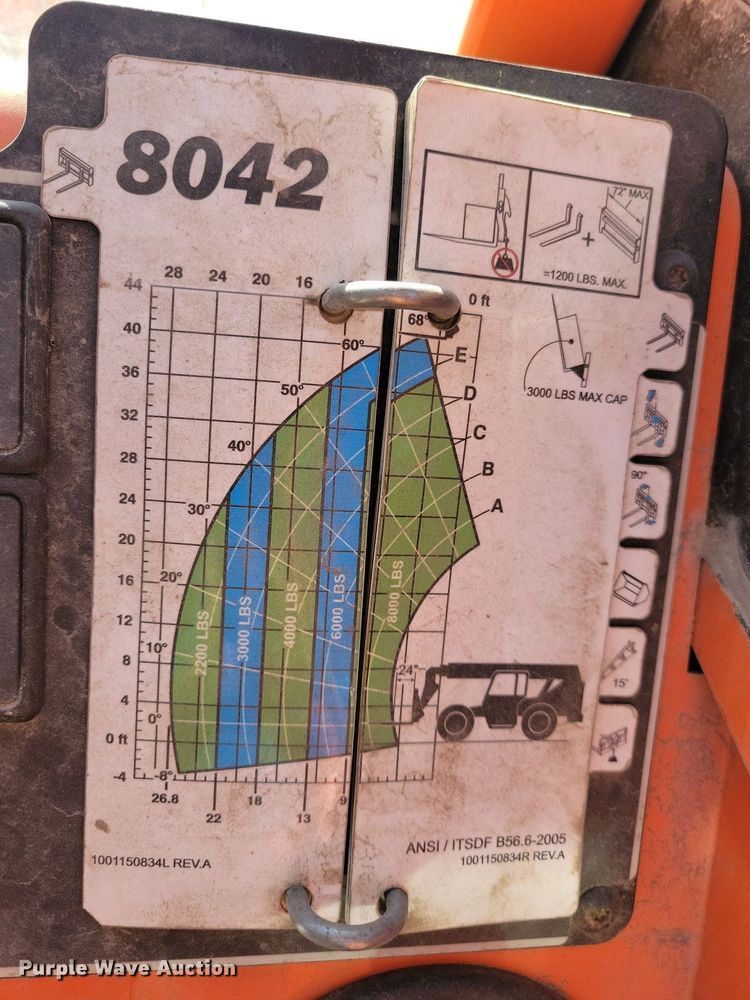 image for item DN4185 2013 JLG Skytrak 8042  telehandler