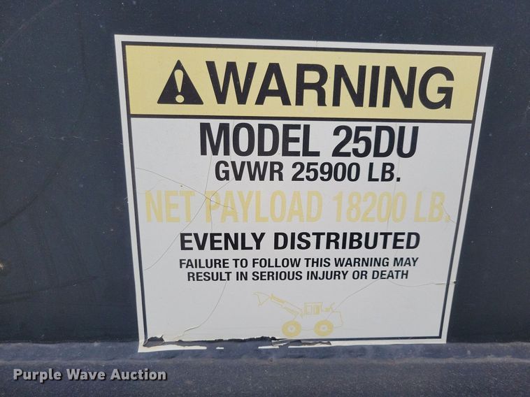 image for item DN4188 2015 Big Tex 25DU  dump trailer