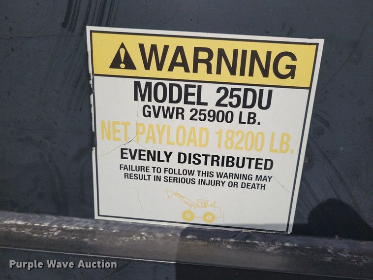 image for item DN4188 2015 Big Tex 25DU  dump trailer