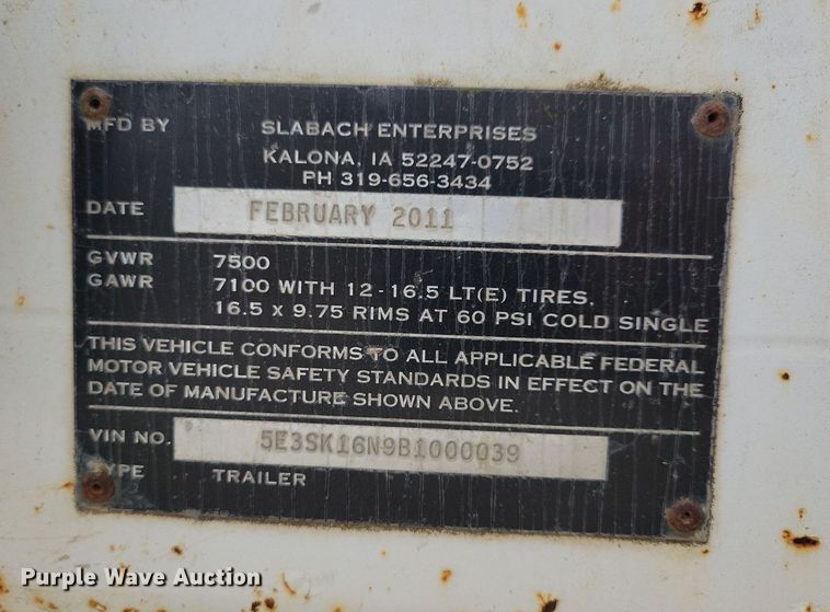 image for item DN4196 2011 Wheeler Reeler I-60  reel trailer