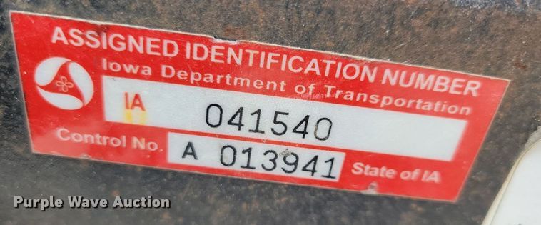 image for item DN4197 2013 Shop built  equipment trailer