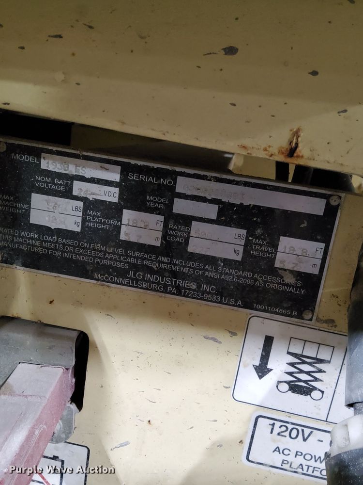 image for item DN4212 2014 JLG 1930ES  scissor lift