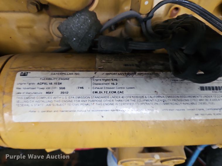 image for item DN7033 2012 Sullair 900XHH1Q50XH  air compressor