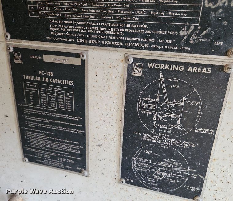 image for item DN7050 FMC Link-Belt  crane