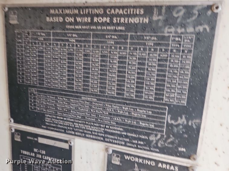 image for item DN7050 FMC Link-Belt  crane