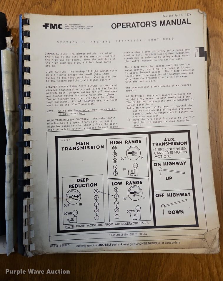 image for item DN7050 FMC Link-Belt  crane