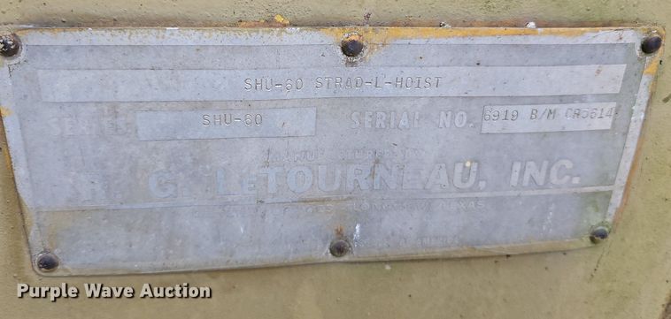 image for item DN7053 R.G. LeTourneau SHU-60  crane