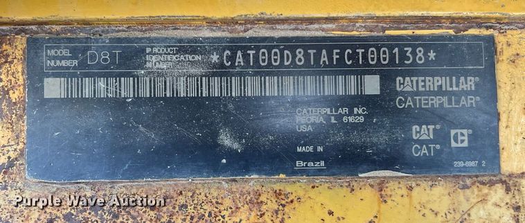 image for item DO2202 2011 Caterpillar D8T  dozer