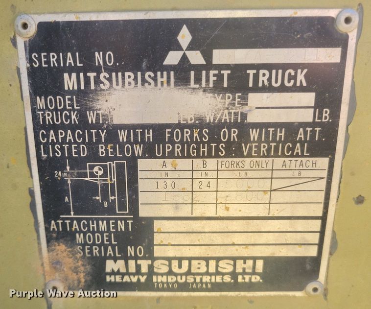 image for item DO4703 Mitsubishi  forklift