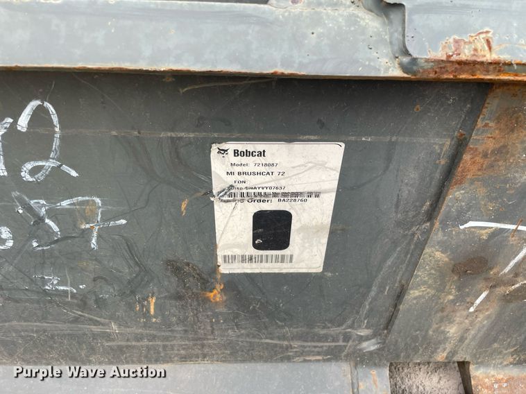 image for item DP0067 2020 Bobcat Brushcat 72  skid steer rotary mower