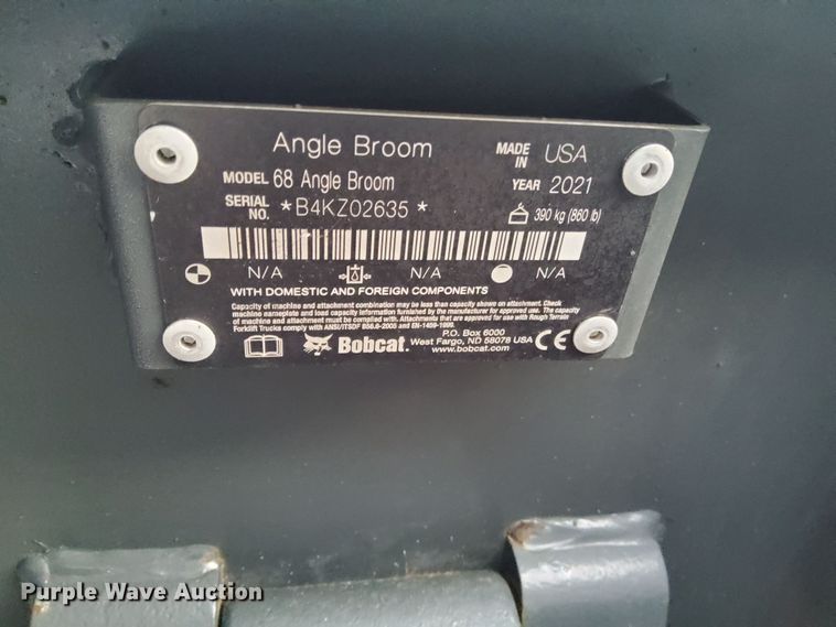 image for item DP0084 2021 Bobcat  skid steer broom