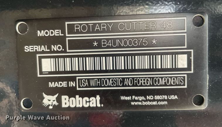 image for item DP0085 2021 Bobcat  rotary mower