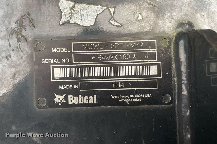 image for item DP0086 2020 Bobcat FM72  finish mower