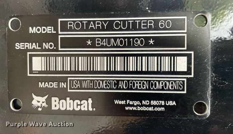image for item DP0087 2022 Bobcat  rotary mower