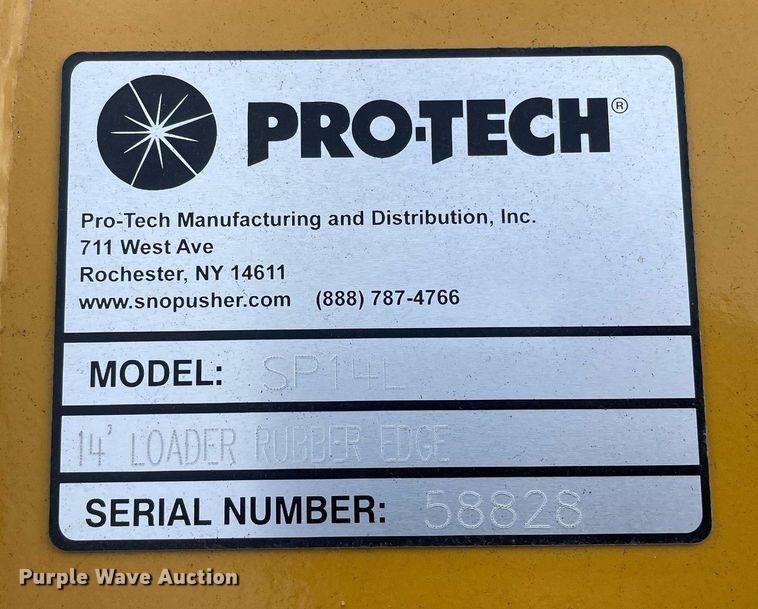 image for item DP0098 Protech SP14L  snow pusher