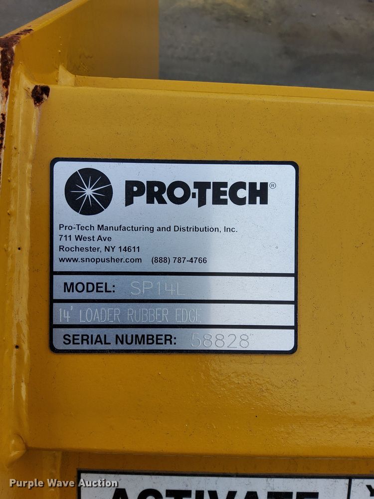 image for item DP0098 Protech SP14L  snow pusher