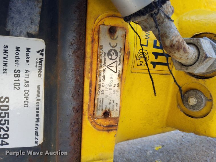 image for item DP0115 2015 Atlas Copco SB102  breaker