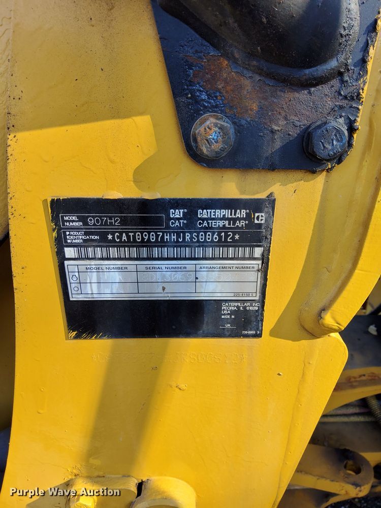 image for item DP0193 2014 Caterpillar 907H2  wheel loader