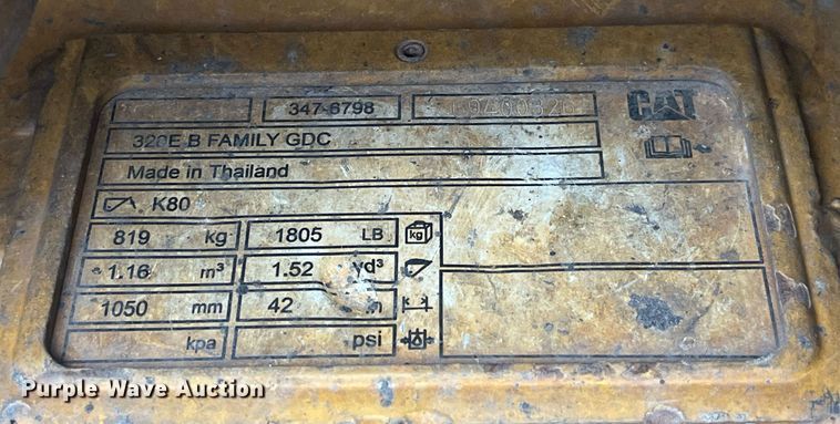 image for item DP2115 2021 Caterpillar 320GC  excavator