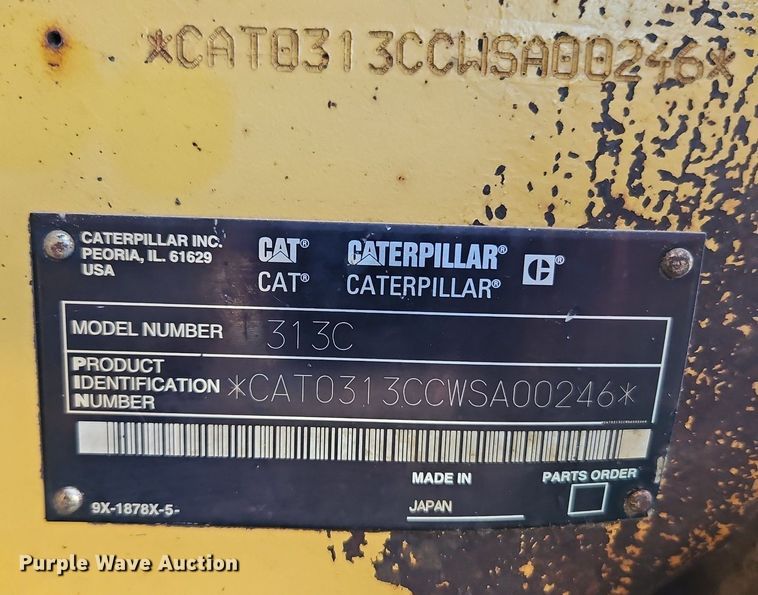 image for item DP2489 2003 Caterpillar 313CCR  excavator