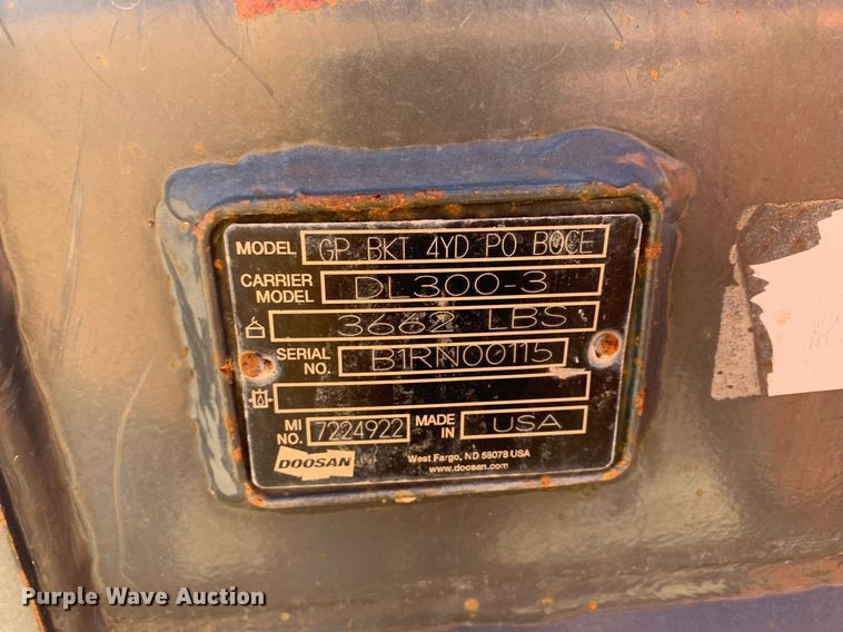 image for item DP8713 2011 Doosan DL300  wheel loader