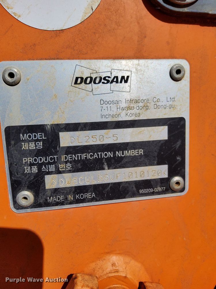 image for item DP8714 Doosan DL250  wheel loader