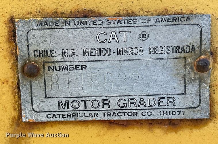 image for item DQ1023 1955 Caterpillar 12  rigid frame motor grader