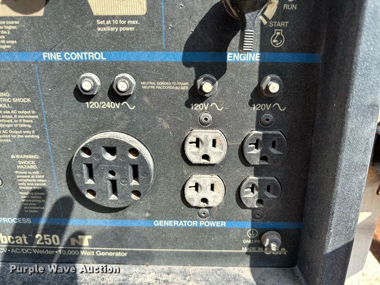 image for item DQ1489 Miller Bobcat 250  welder/generator