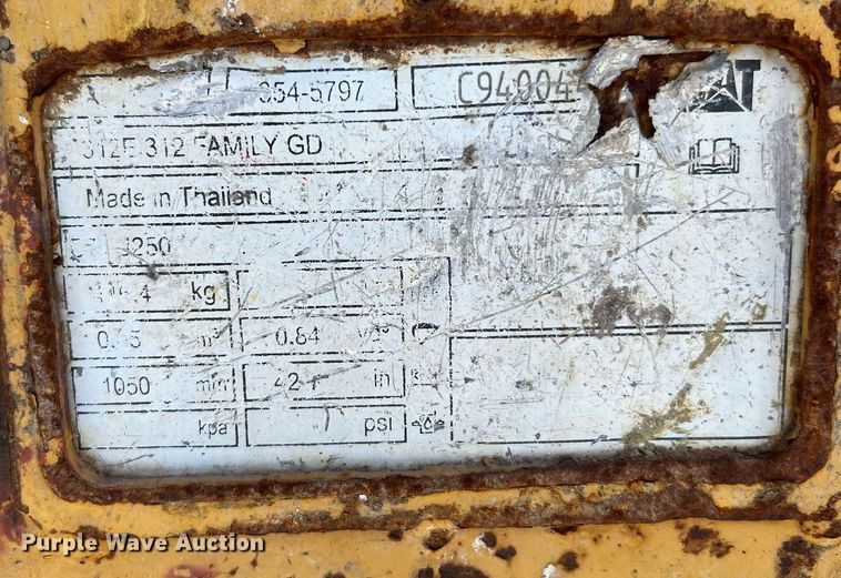 image for item DQ2251 2012 Caterpillar 314D  excavator