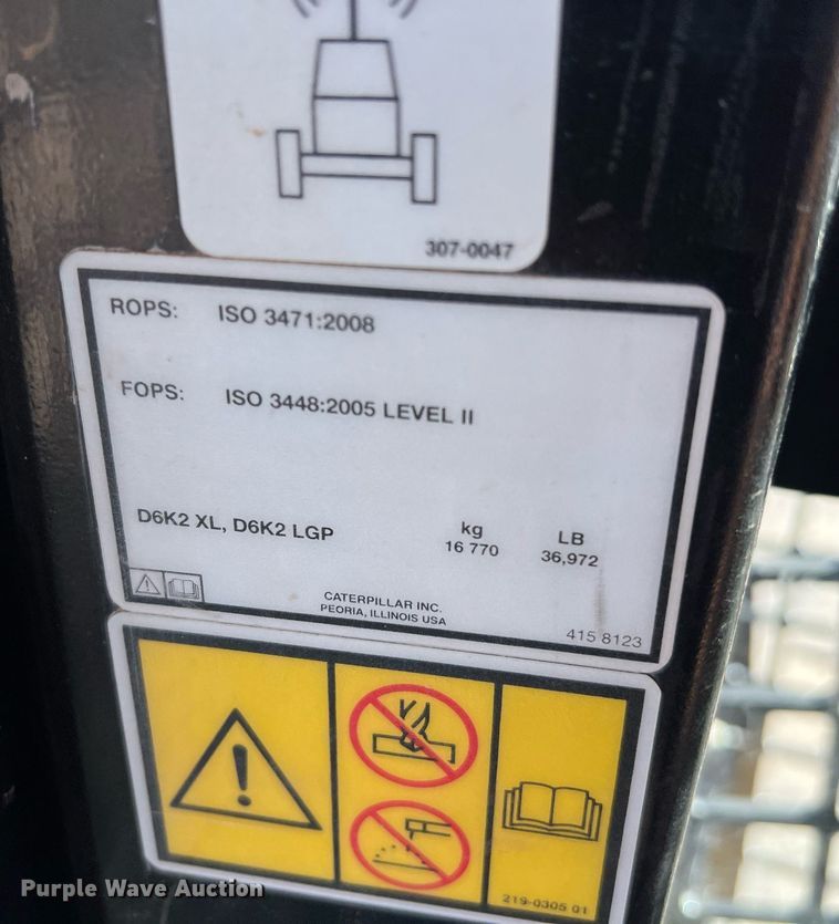 image for item DQ2259 2013 Caterpillar D6K2 XL  dozer